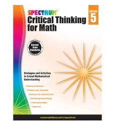 Critical Thinking for Math Workbook, Grade 5, Paperback