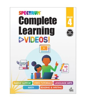 Spectrum Complete Learning + Videos Workbook, Grade 4