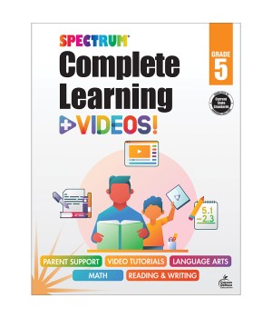 Spectrum Complete Learning + Videos Workbook, Grade 5