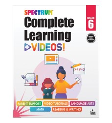 Spectrum Complete Learning + Videos Workbook, Grade 6