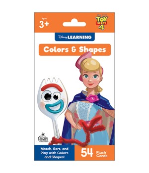 Toy Story 4 Colors and Shapes Flash Cards, Grade PK-1