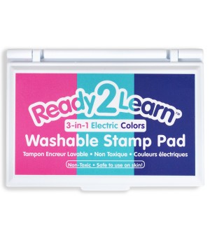 Washable Stamp Pad 3-in-1 - Electric - Pink, Purple & Turquoise