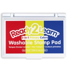 Washable Stamp Pad 3-in-1 - Primary Colors - Red, Yellow & Blue