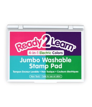 Jumbo Washable Stamp Pad - 4-in-1 Electric Colors