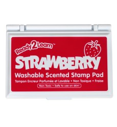 Washable Stamp Pad - Strawberry Scent, Red