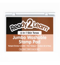 Jumbo Washable Stamp Pad - 6-in-1 - Skin Tones