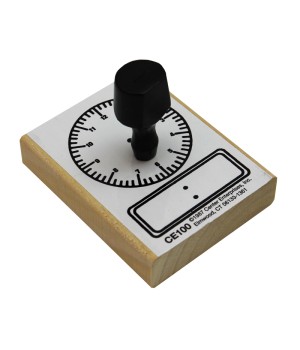 Digital and Analog Clock Stamp