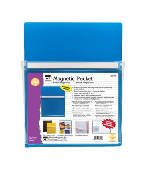 Magnetic Pocket, 9-1/2" Wide x 11-3/4" High, Blue, 1 Each