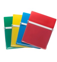 Magnetic Pockets, 9.5"W x 11.75"H, 4 Assorted Colors Per Pack