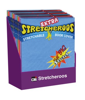 Extra Stretcheroos Bookcovers, Assorted Colors, Set of 36