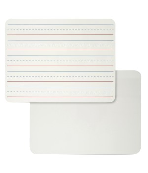Dry Erase Board, Two Sided, Lined/Plain, 9" x 12"