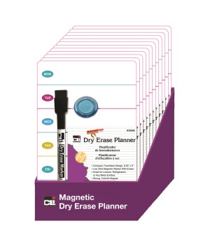 Mini Magnetic Dry Erase Planning Boards with Marker & Magnet, Set of 12