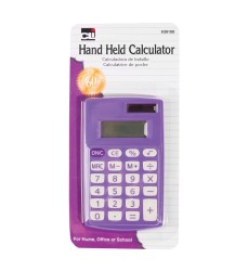 Primary Calculator, 8 Digit Display, Assorted Colors