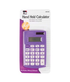 Primary Calculator, 8 Digit Display, Assorted Colors