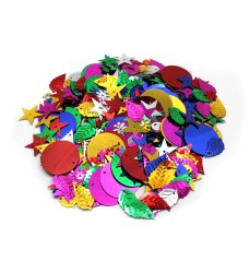 Creative Arts by Charles Leonard Glittering Sequins with Spangles, 4 Ounce Bag