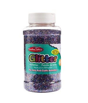 Creative Arts by Charles Leonard Glitter, 16 oz. Bottle, Multi-Color