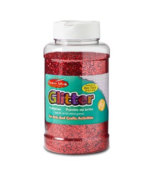 Creative Arts by Charles Leonard Glitter, 16 oz. Bottle, Red