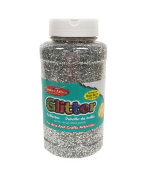 Creative Arts by Charles Leonard Glitter, 16 oz. Bottle, Silver