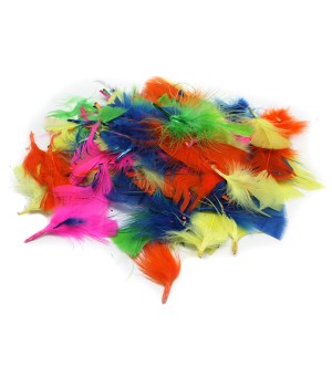 Turkey Feathers, Hot Colors, 14g Bag