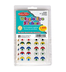 Creative Arts Wiggle Eyes Stickers, Assorted Colors
