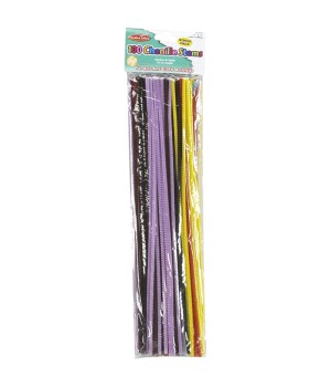 Creative Arts Chenille Stems, 4mm x 12", Assorted Colors, Bag of 100