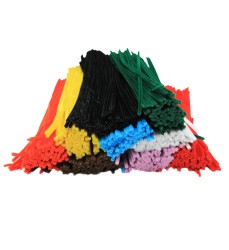 Chenille 12" Stems, Assorted Colors, Pack of 1000