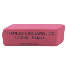 Natural Rubber Wedge Pink Erasers, Small, Box of 36