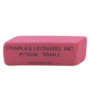 Natural Rubber Wedge Pink Erasers, Small, Box of 36