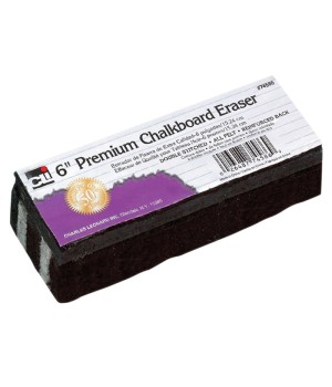Premium Chalkboard Eraser, 6-Inch