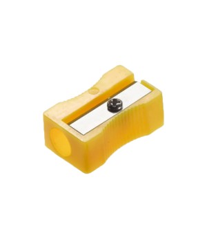 Plastic Pencil Sharpener, One Hole, Assorted Colors, 1 Sharpener