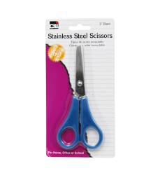 Student Scissors, Blunt Tip, 5", Assorted Colors