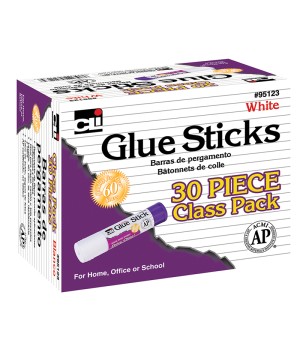 Glue Stick Classpack, .28 oz., White, Pack of 30