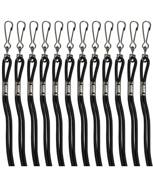 Lanyards, Black, Pack of 12