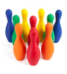 MULTICOLOR FOAM BOWLING PIN SET