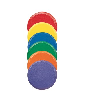 Rounded Edge 9" Foam Discs Set, 6 Colors