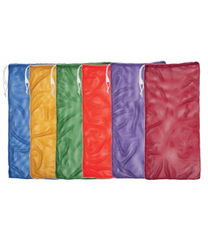 Mesh Equipment Bag, 24" x 48", Assorted Colors, Pack of 6