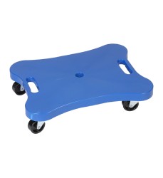 Contoured Plastic Scooter with Handles, Blue