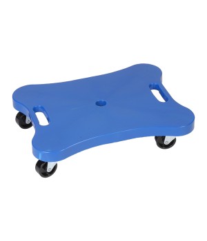 Contoured Plastic Scooter with Handles, Blue