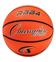 Intermediate Rubber Basketball, Size 6, Orange