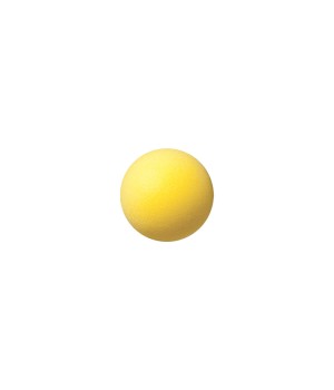 Uncoated Regular Density Foam Ball, 4", Yellow