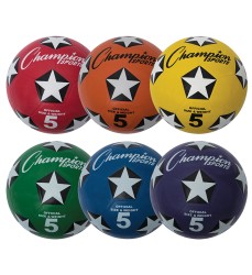 Rubber Cover Soccer Ball Set, Size 5, Set of 6