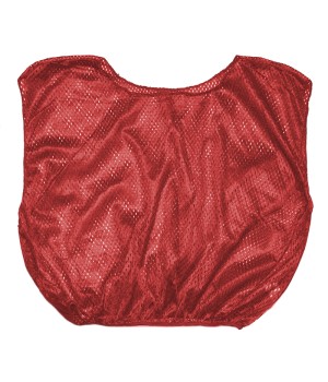Practice Scrimmage Vest, Adult, Red, Pack of 12