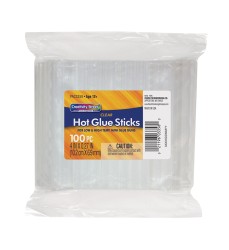 Hot Glue Sticks Classroom Pack, Clear, 4" x 0.27", 100 Pieces