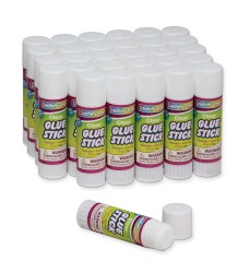 Glue Sticks, Clear, 0.70 oz., 30 Count