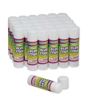 Glue Sticks, Clear, 0.70 oz., 30 Count