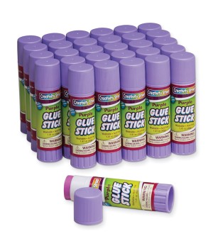 Glue Sticks, Purple, 1.41 oz., 30 Count