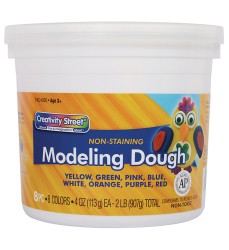 Modeling Dough, 8 Assorted Colors, 4 oz. Per Piece, 8 Pieces