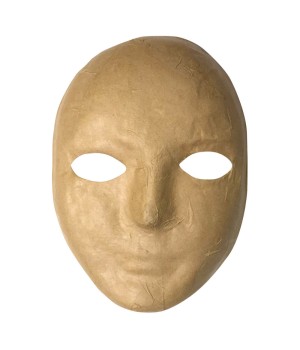Papier Maché Mask, 8" x 5-1/4", 1 Piece