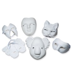 Paperboard Masks, Classroom Pack, Assorted Sizes, 24 Pieces