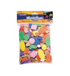 WonderFoam® Peel & Stick Shapes, Assorted Shapes, Colors & Sizes, 720 Pieces